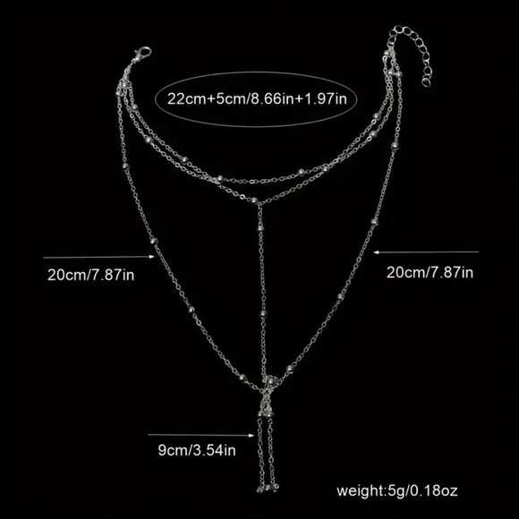 Foot Jewelry Barefoot Sandals Chain Ankle Toe Beads Hippie Boho Trendy Stylish - Picture 6 of 6